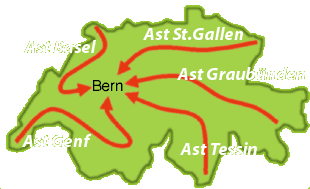 Swiss New Mobility Campaign Star 
Trek route map