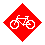Swiss bicycle sign'